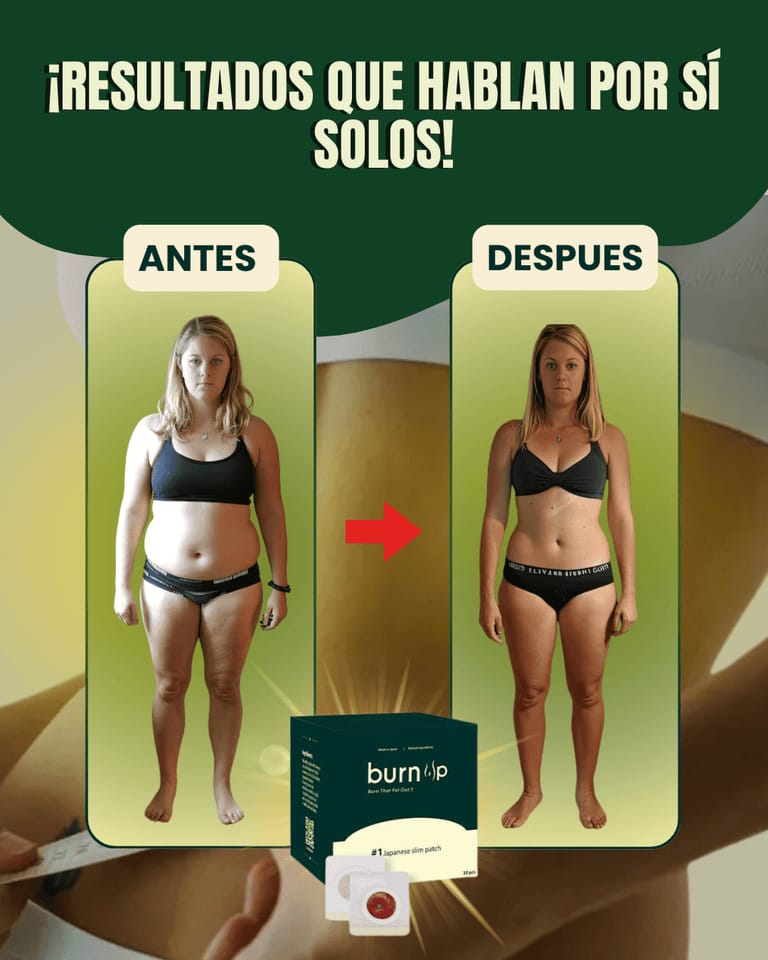 🌿 Parches Japoneses Burn Up – 30 Unidades